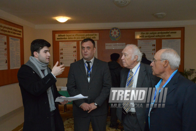 Azerbaijani parliamentary election kicks off. Baku, Azerbaijan, Nov.01, 2015